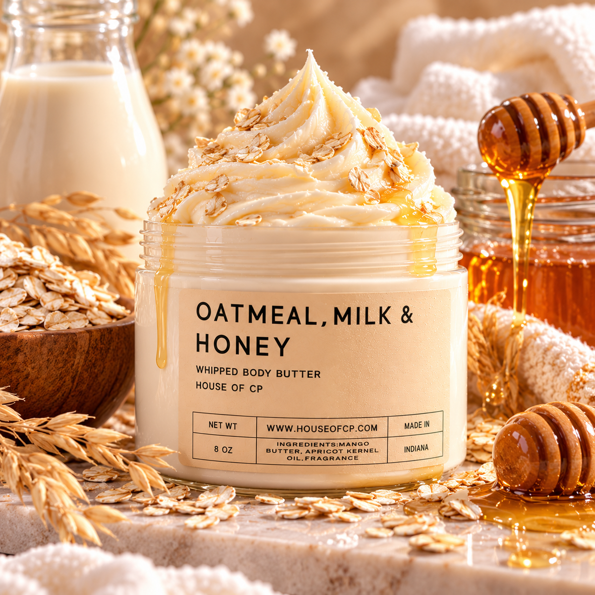 Oatmeal, Milk & Honey Whipped Body Butter