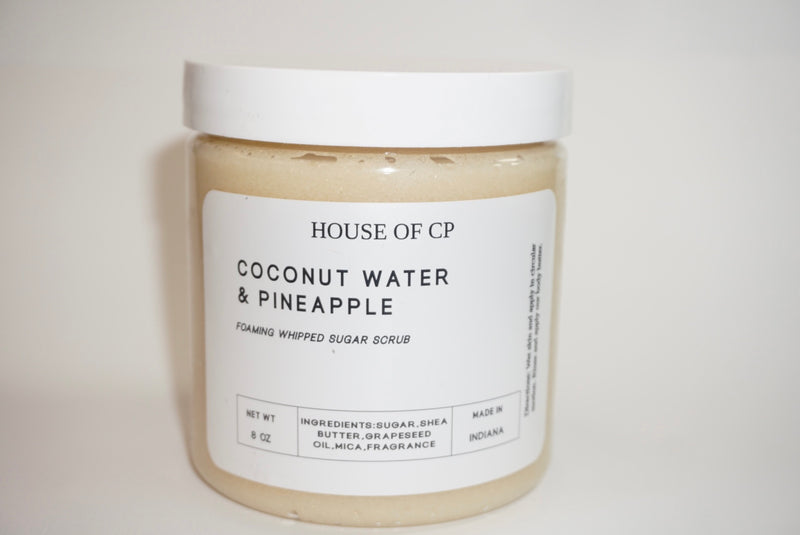 Coconut Water & Pineapple Foaming  Whipped Sugar Scrub - HOUSE OF CP