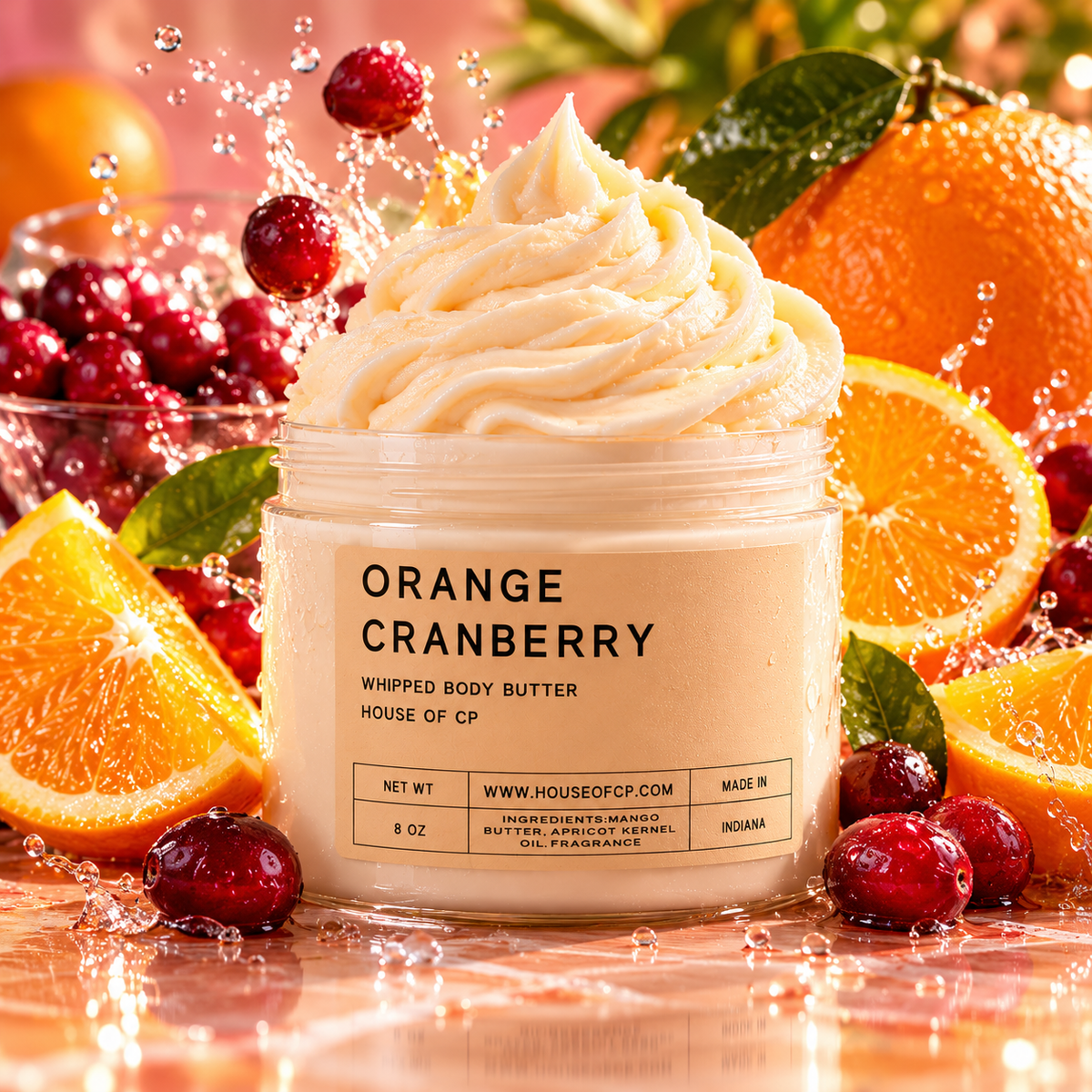 Orange Cranberry Whipped Body Butter