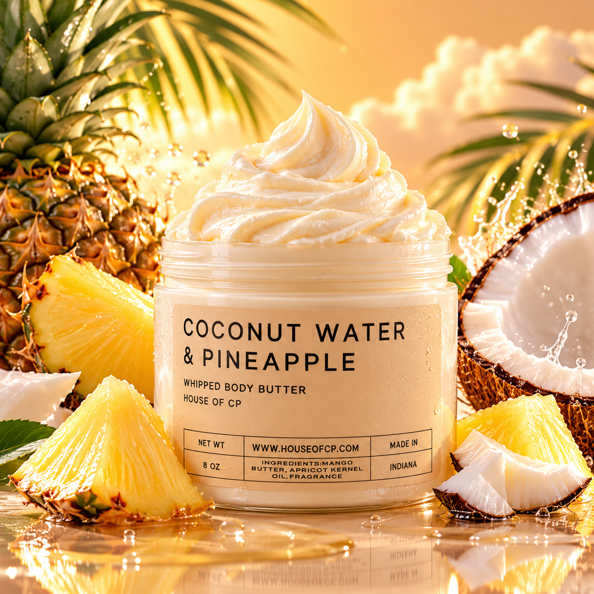 Coconut Water & Pineapple Whipped Body Butter