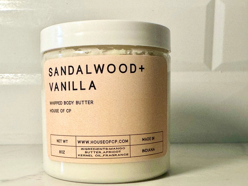 Sandalwood + Vanilla Whipped Body Butter - HOUSE OF CP