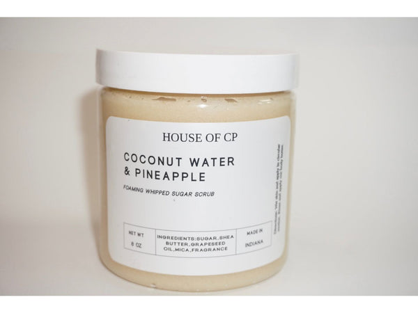 Coconut Water & Pineapple Foaming  Whipped Sugar Scrub - HOUSE OF CP